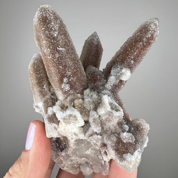 Look at This Amazing  Witches Finger Quartz, Druzy Finger Quartz