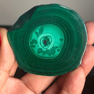 Lovely Color! Polished  Malachite Slab, Malachite Eye, % 100 Natural