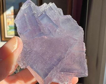 Violet Purple  Fluorite  Specimen From Mexico