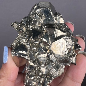 Pyrite Crystal, Octahedral Pyrites from Peru, Pyrite Specimen