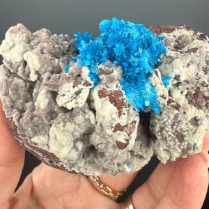 Vibrant Cavansite Crystal Cluster , Naturel Cavansite Crystal