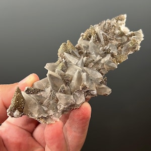 Dragon Scale Black Calcite with Chalcopyrite Specimen,Dragon Scale Calcite