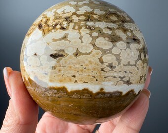特大 82ミリ オーシャンジャスパー スフィア OJ Ocean Jasper オーシャンジャスパー スフィア - 82 mm - Etsy 日本