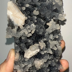 Magnificient! Stilbite on Druzy Chalcedony Stallactites Crystal Specimen