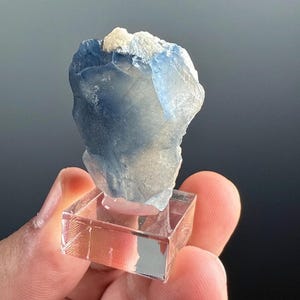 Rare Quartz ! Indicolite Quartz Crystal Specimen