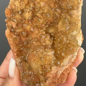 Goldener Heiler-Quarzkristall aus Sambia