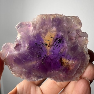 Cúmulo de cristales de ametrino, cristal de ametrino de Bolivia