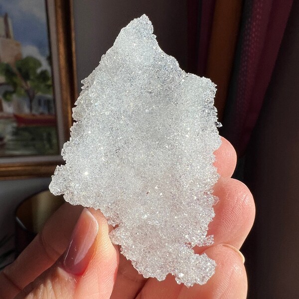 Incredible!Glittery Sugar Apophyllite Crystal with Great Luster from Nashik,India