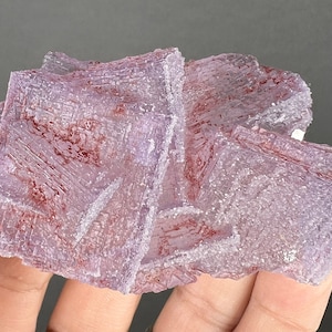 New! Translucent Violet Purple Sugar Fluorite  Specimen from Mexico