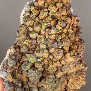 Iridescent Colorful Goethite with Quartz Specimen, Big Size Goethite with Quartz Specimen