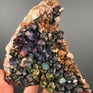 Rare, New Find! Irisdecent Colorful Goethite with Quartz Specimen