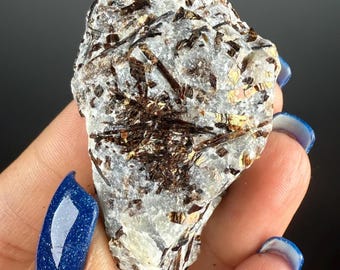 Spécimen de cristal d'astrophyllite brune