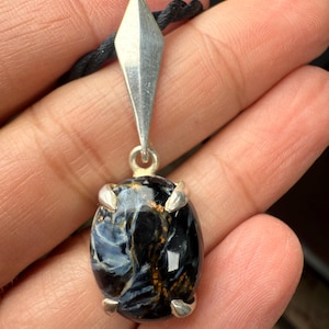 Pietersite Pendant: 925 Sterling Silver Pendant