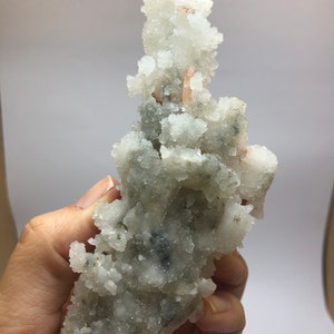 Amazing Piece!apophyllite Tower With Pink Stilbite and Chalcedony ...