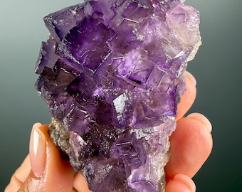 Purple Fluorite Crystal Specimen from Turkey