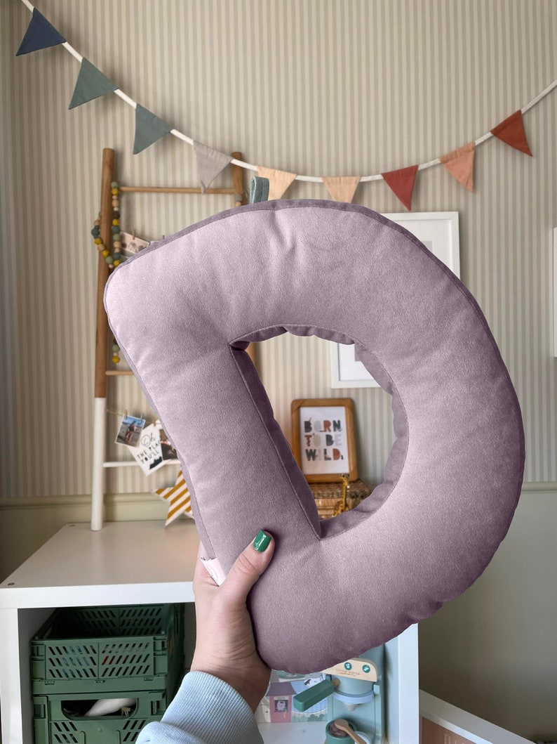 Large Alphabet Letter pillow Initial pillow Letter pillow Alphabet pillow Personalized pillow Home decor Baby girl shower image 5