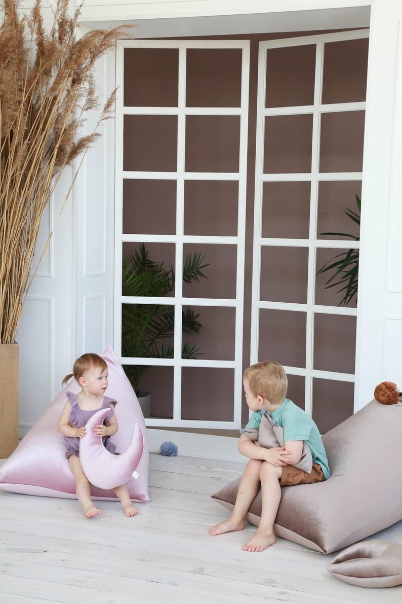 Children's Bean Bag Chair Cover Toddler Floor Pillow Etsy