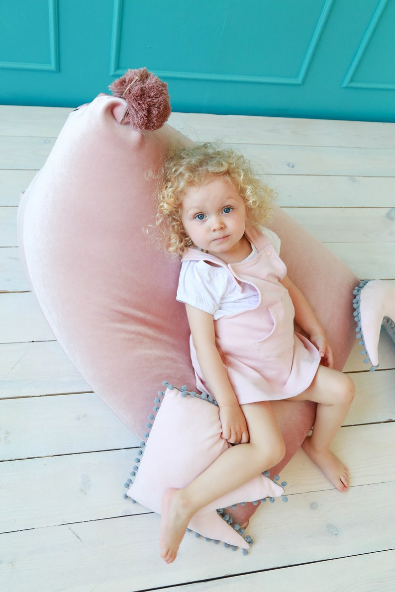 Children's Bean Bag Chair Cover Toddler Floor Pillow Etsy