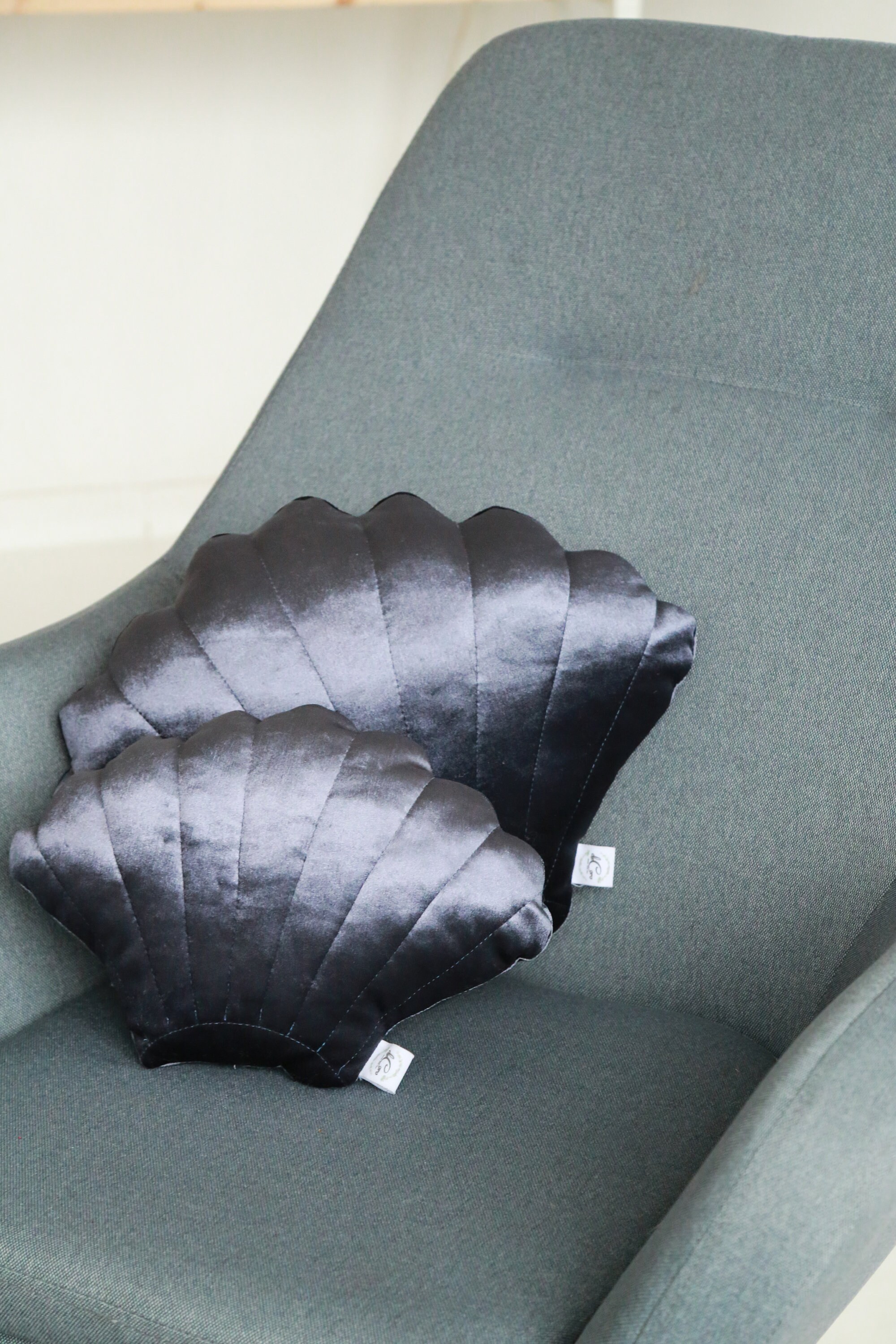 Velvet Pillow Shell Set Velvet Stuffed Shells Nautical Etsy