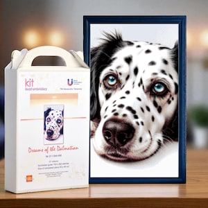 Dreams of the Dalmatian Bead Embroidery Kit, DIY Craft, Set Full, Hand Embroidery