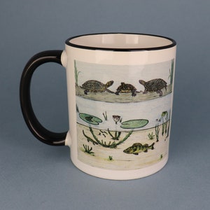 Pond Life Mug, Gift for Nature Lover, Gift for Wildlife Lover, Gift for Men, Gift for Teen, Mug for Men, Nature Gifts, Mug for Dad, Wildlife