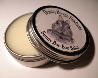 Boo Boo Balm, All Natural Skin Care, Gift for Mom, Gift for Dad, Gift for Rabbit Owner, Gift for Bunny Lover, Bunny Boogie, made in USA