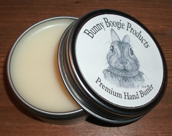 Adorable Premium Hand Butter skin care made of all natural ingredients by Bunny Boogie made in USA perfect gift animal rabbit wildlife lover