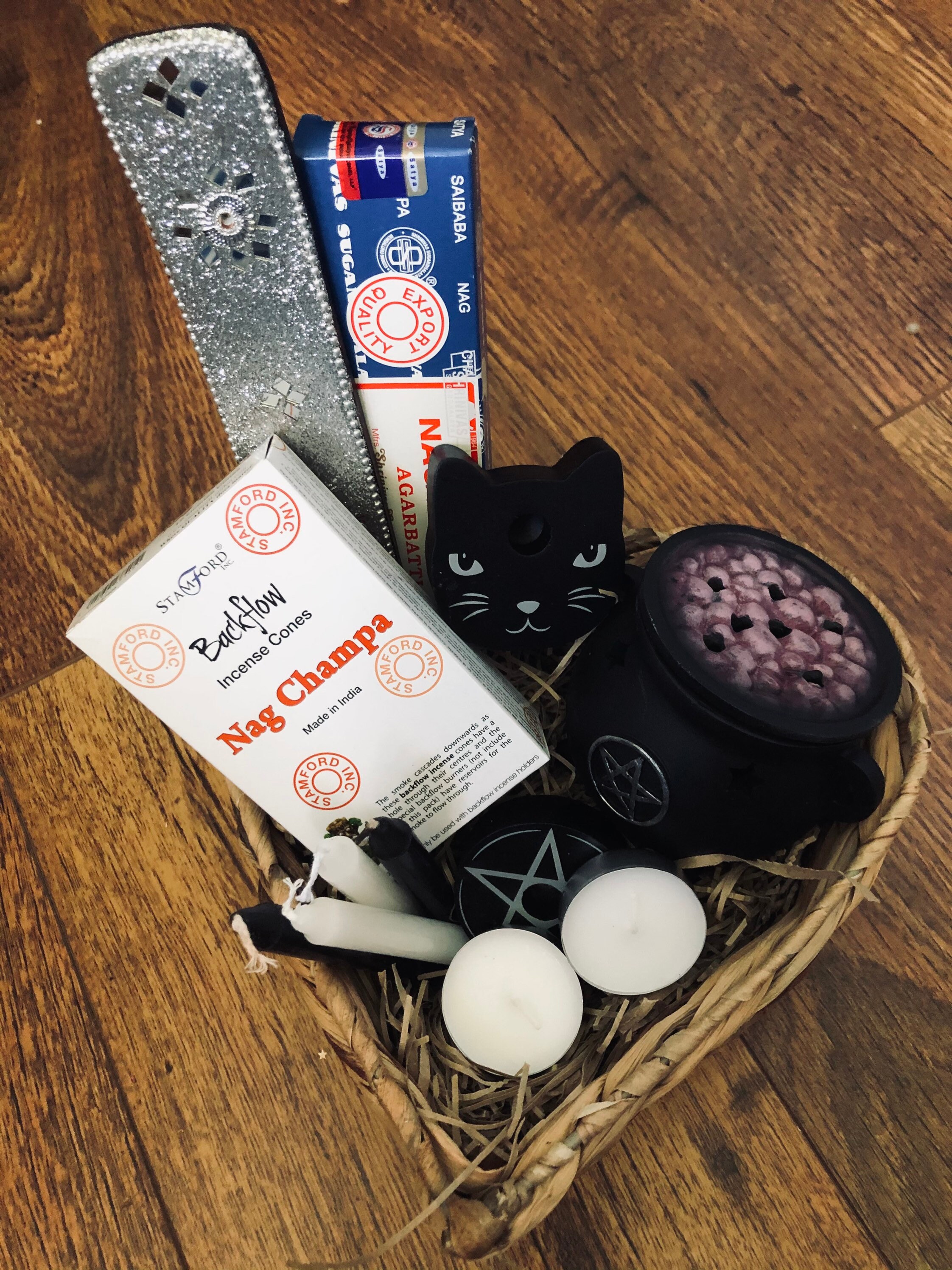 Spiritual home gift basket Incense gift basket Cauldron cone Etsy