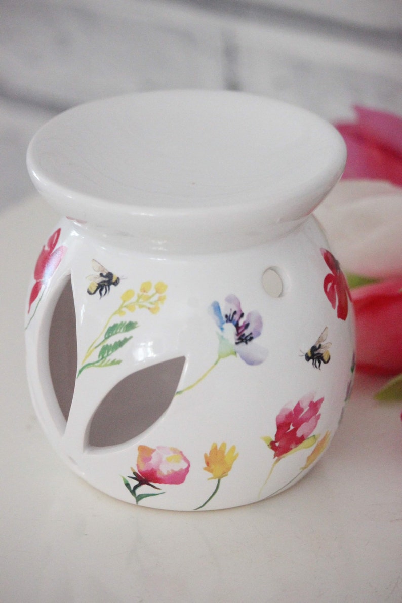 Wax burner oil burner melts warmer Spring floral wax Etsy