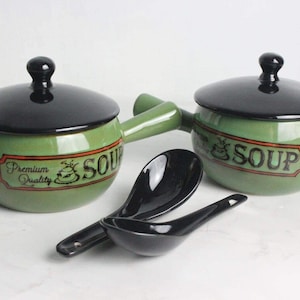 Leonardo Soup Pots And Spoons X 2