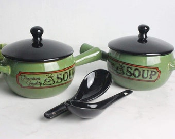 Leonardo Soup Pots And Spoons X 2