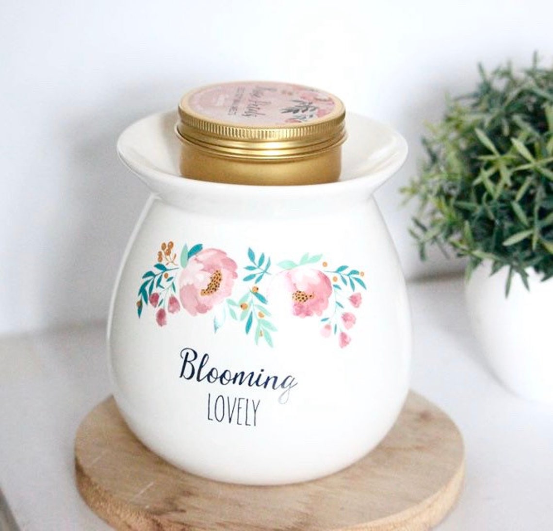 Wax Melt Burner Set Eco Melt Wax Burner Set Blooming Lovely Etsy
