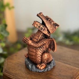 Resin dragon incense cone holder