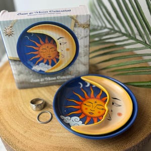 Sun And Moon Celestial Stacking Trinket dish