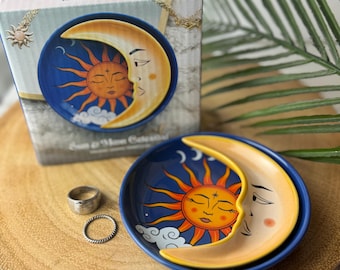 Sun And Moon Celestial Stacking Trinket dish