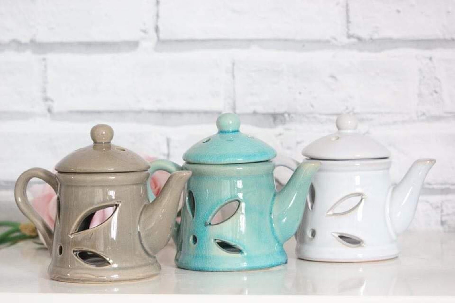 Teapot shaped wax burner teapot oil burner teapot melter Etsy