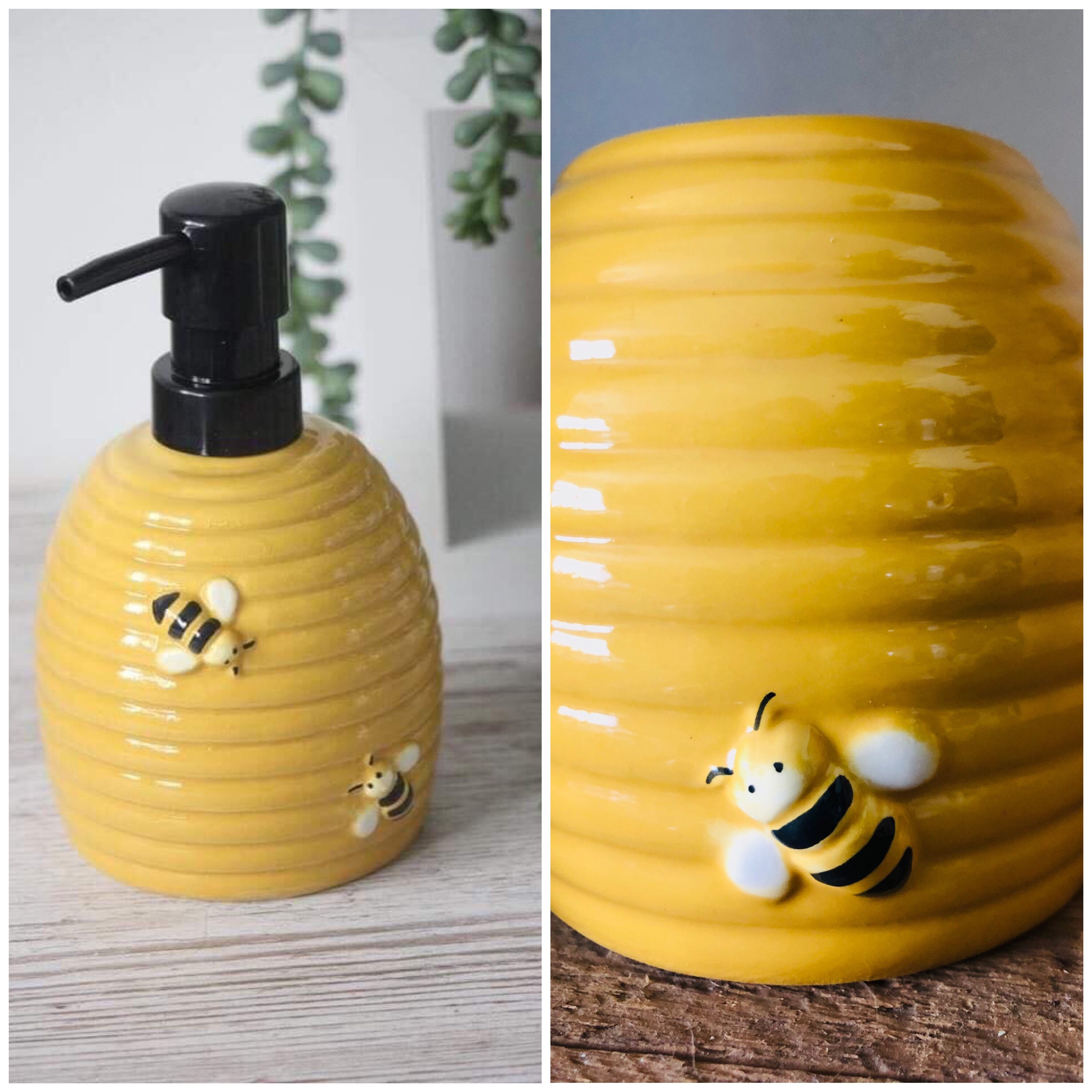 Beehive dispenser bumble bee cup bee lotion dispenser Soap Etsy