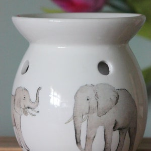 Original Elephant gift, Jungle decor, Oil burner, Elephant candle holder, Elephant gifts, Elephant lover gift, elephants, safari decor, image 2