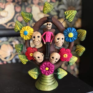 Skeleton Tree Arbol de Catrinas, Mexican day of the dead ornament