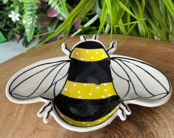 Bumblebee tea bag tidy kitchen decor gift