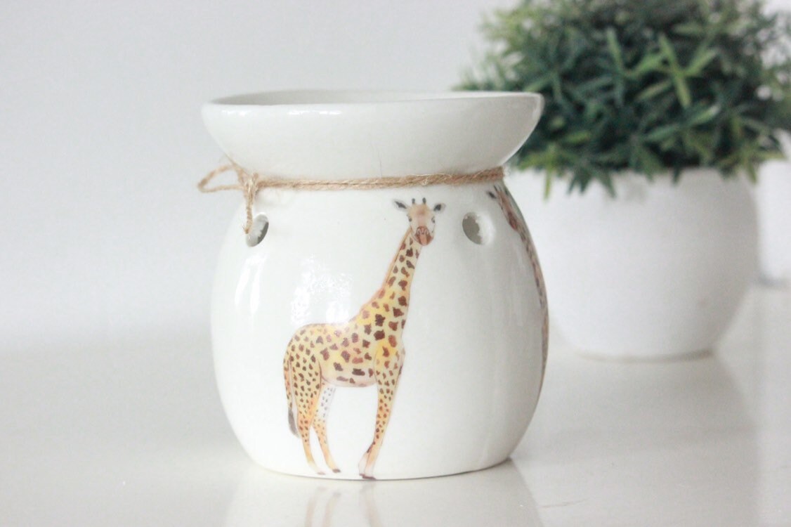 Giraffe decor giraffe coaster wax burner Safari wax Etsy