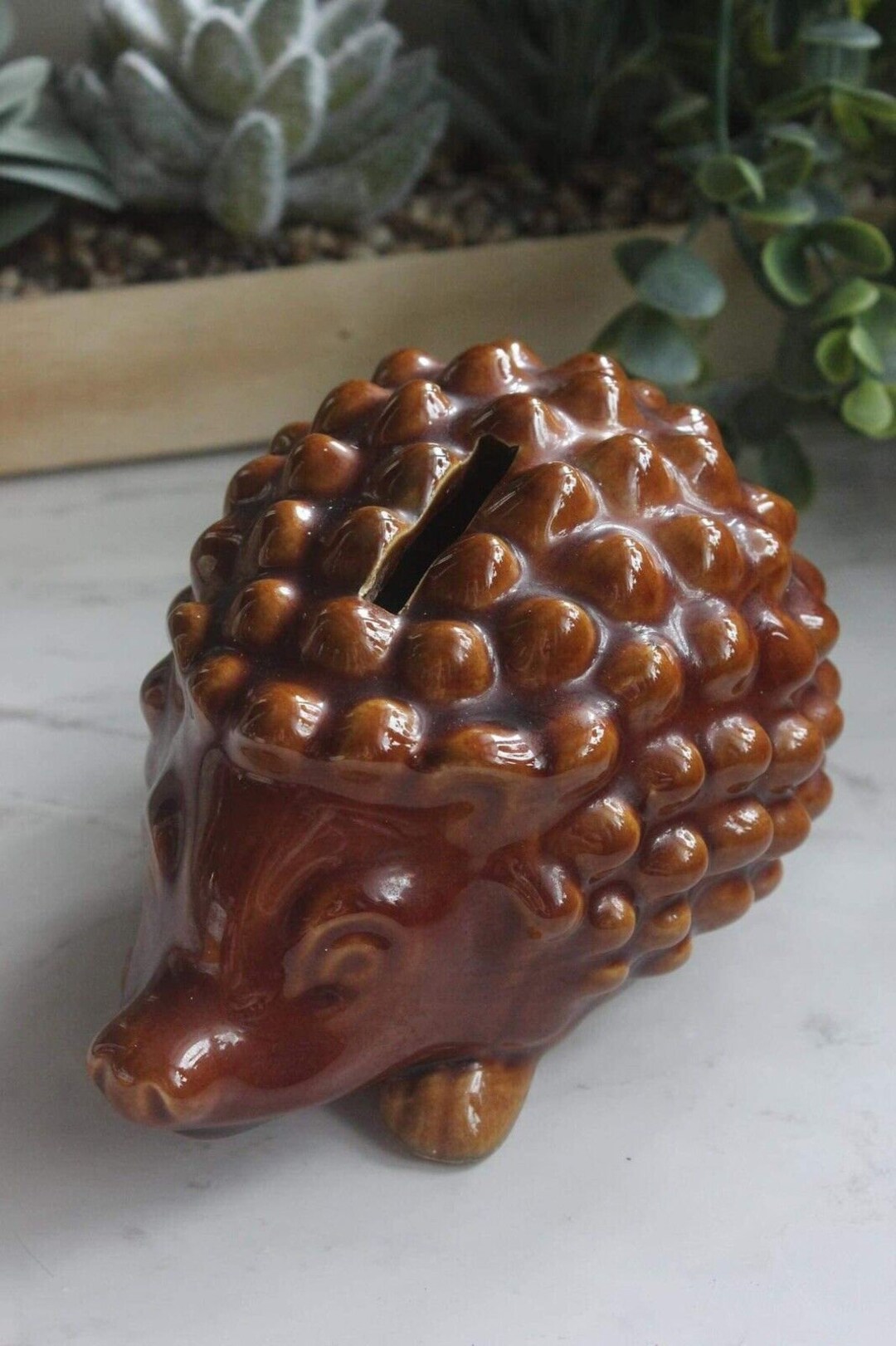 Hedgehog Money Box Denmead Pottery Hedgehog Piggy Bank Vintage Ceramic Etsy