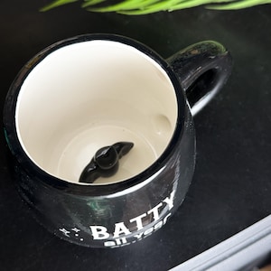 Batty All Year Round Rounded Peekaboo Mug gothic witchy Halloween