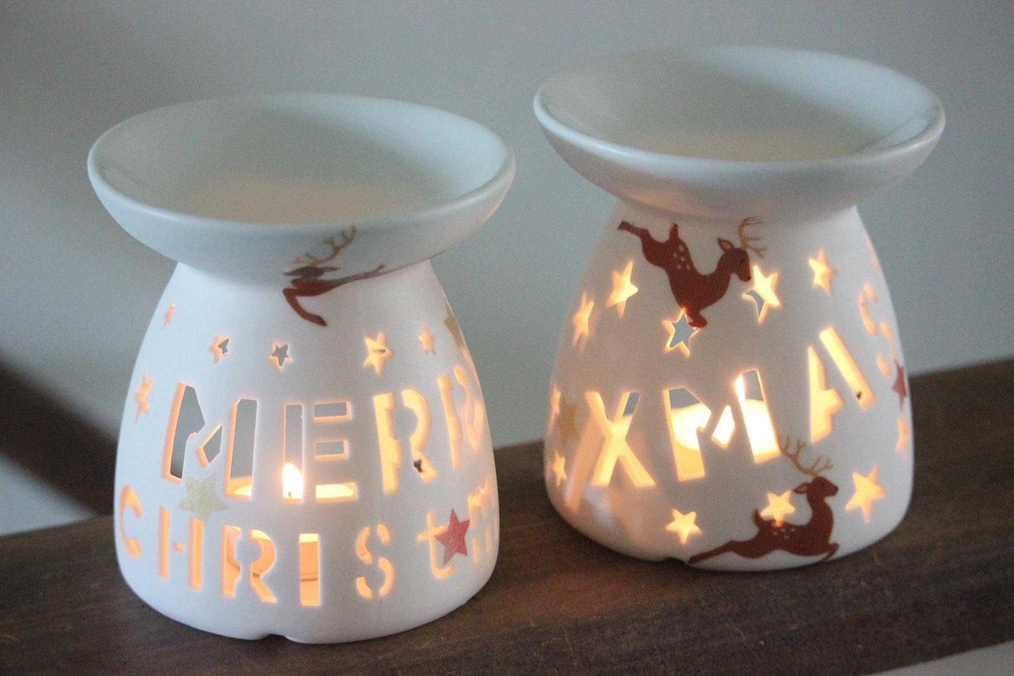 Christmas wax burner oil burners Christmas decor Christmas Etsy