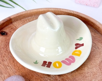 Howdy Cowboy Hat Trinket Dish