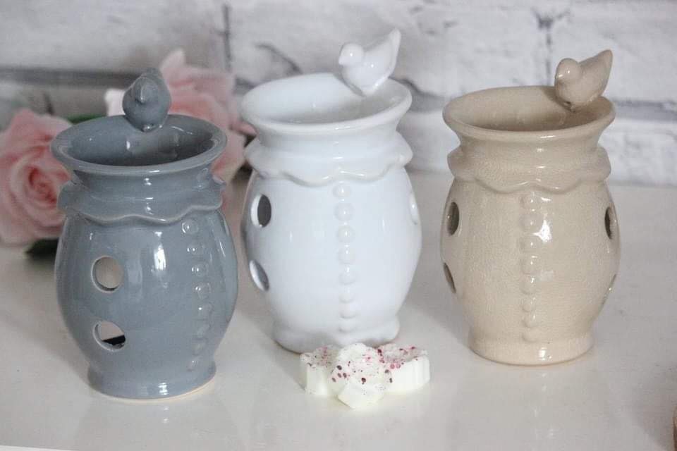 Bird Oil Burner Bird Wax Burner Pink Wax Burner White Wax Etsy Sweden