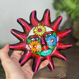 Mexican Painted Sun Small wall hanging