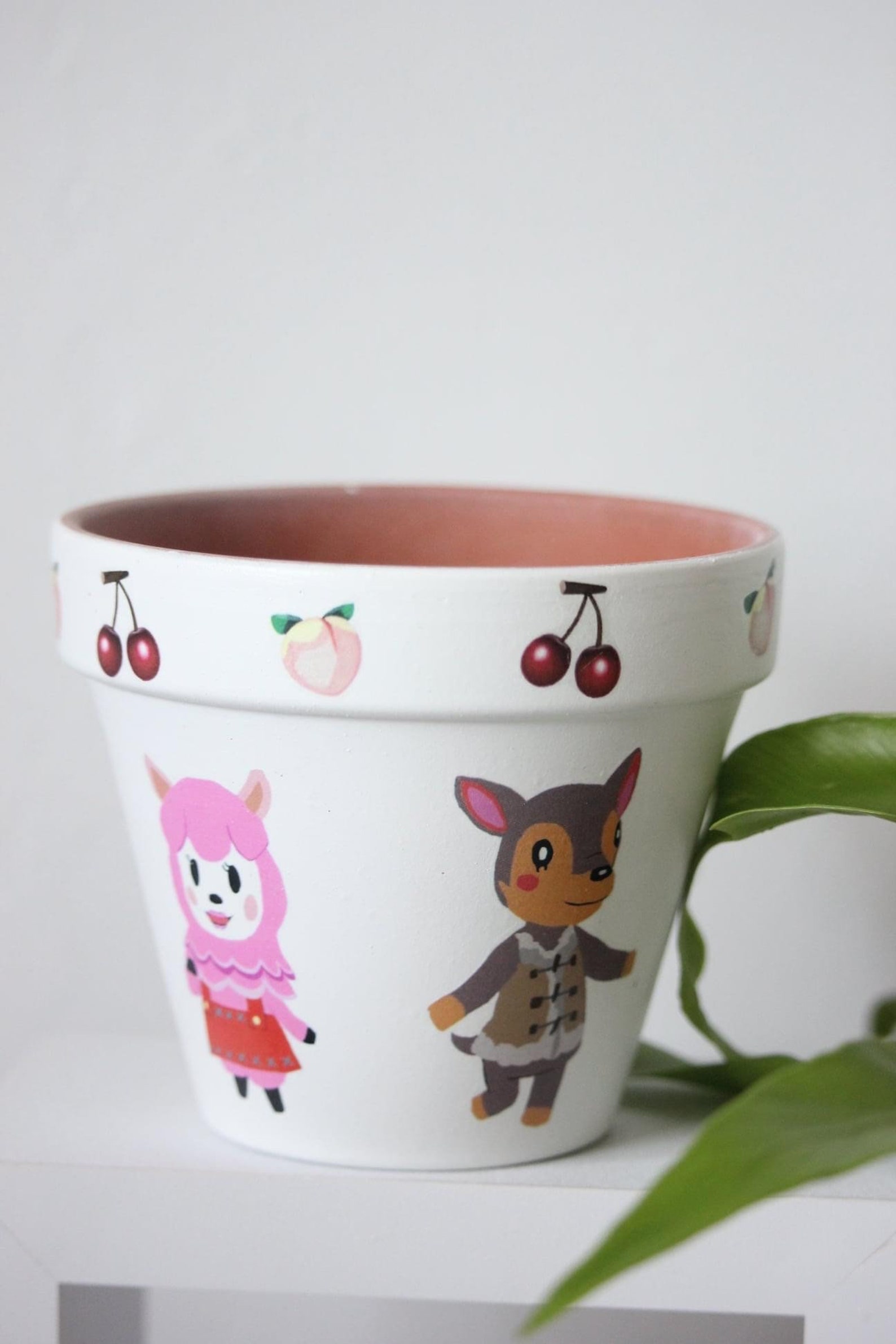 Animal crossing terracotta plant pot Indoor planter Small | Etsy