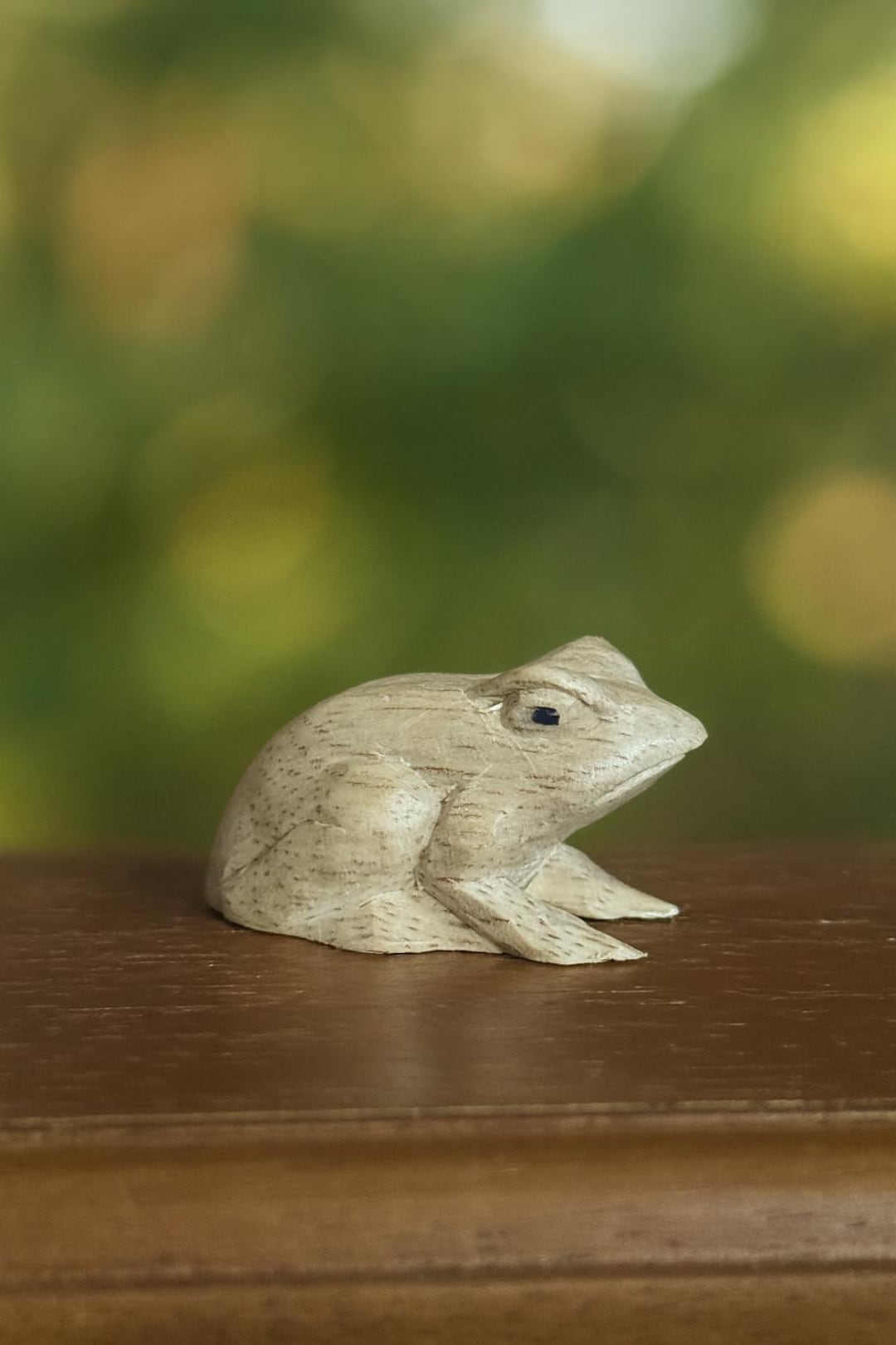 Rustic Frog Hand-carved Wooden Frog Figurine | Rustic Animal Decor | Small Wood ...