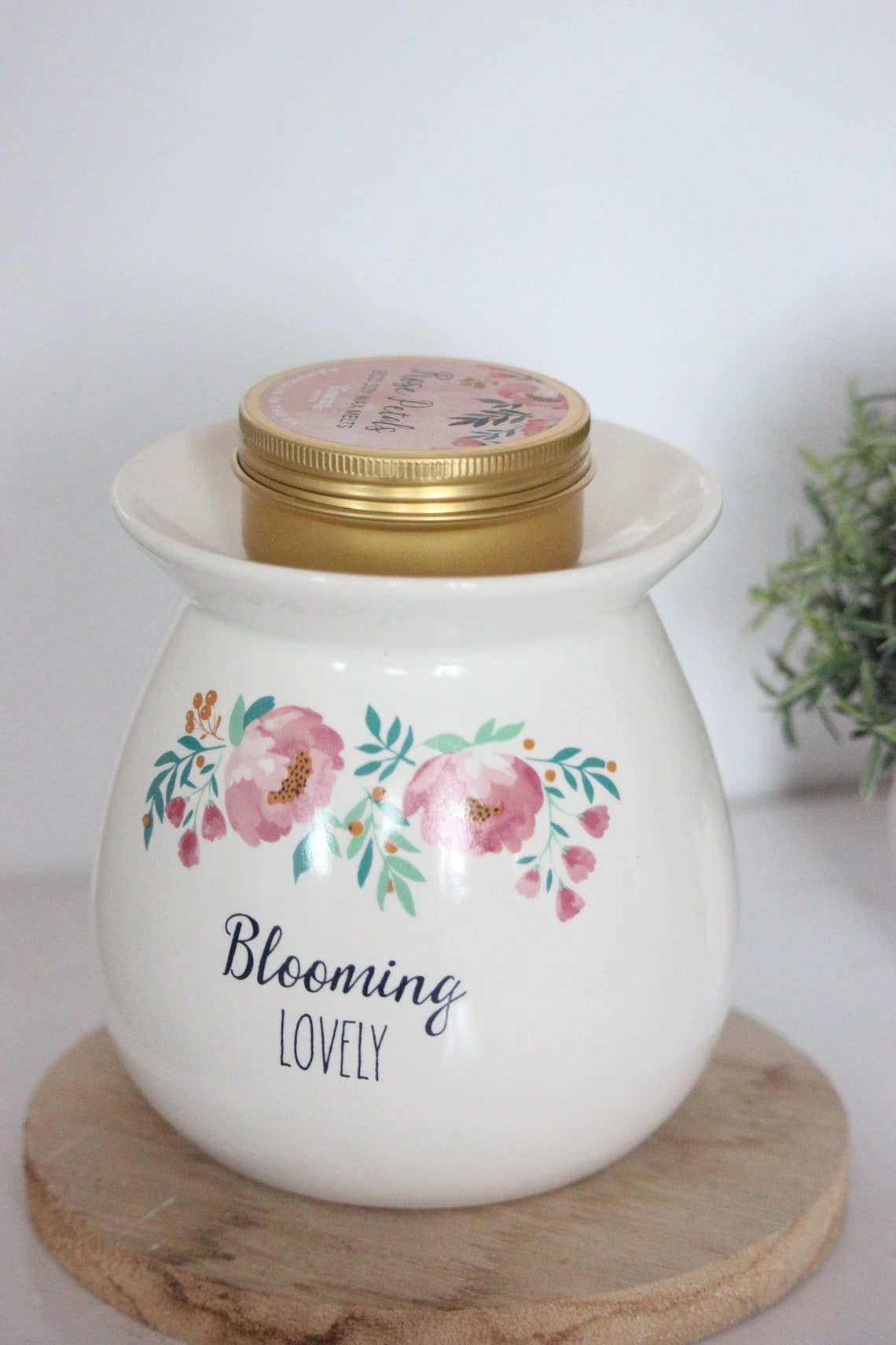 Wax Melt Burner Set Eco Melt Wax Burner Set Blooming Lovely Etsy